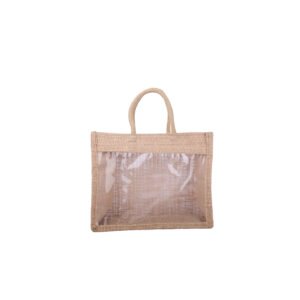Transparent Window Jute Bag