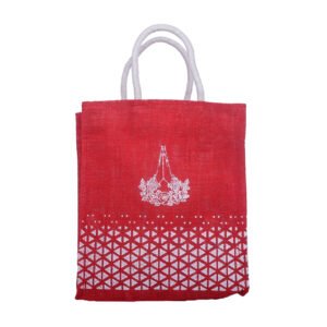 Red “Thank You” Jute Bag