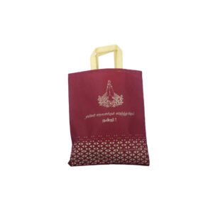 Maroon Printed Non-Woven Bag
